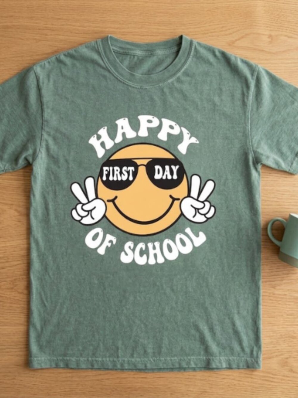 Happy First Day of School oversized tee multicolor Unisex T Shirt